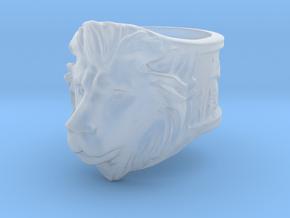 Wilds of Organica - Lion Ring (size 8) in Tan Fine Detail Plastic