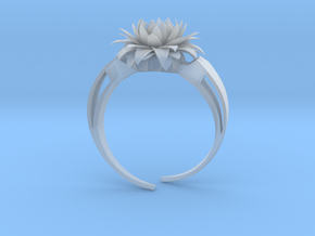 Aster Ring Stl in Clear Ultra Fine Detail Plastic