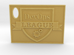 DevOps Thought Leadership Crest Certificate in Tan Fine Detail Plastic