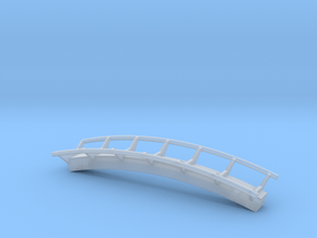Curved rail inverted size 2 in Clear Ultra Fine Detail Plastic