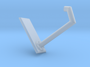 Rail support size 2 in Clear Ultra Fine Detail Plastic