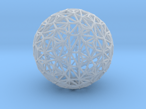 Triangulated Wiresphere in Clear Ultra Fine Detail Plastic