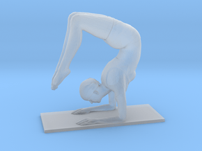 Scorpion handstand pose (small) in Clear Ultra Fine Detail Plastic