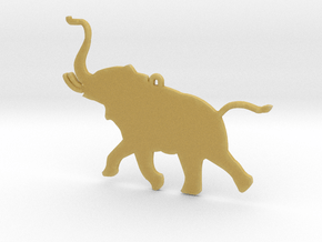 Trumpeting Elephant in Tan Fine Detail Plastic