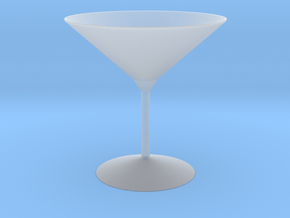 3d printed Martini Glass in Clear Ultra Fine Detail Plastic