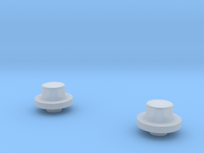 1/64 FWA front Hubs in Clear Ultra Fine Detail Plastic