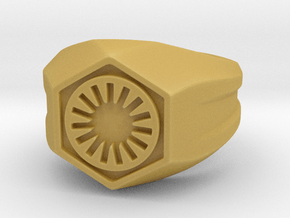 First Order Signet Ring (Size 10 1/4 - 20 mm) in Tan Fine Detail Plastic