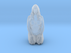 Girl On Knees 1/24 in Clear Ultra Fine Detail Plastic