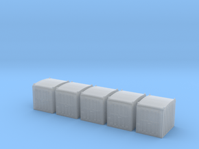 PRR DD1 Containers in N scale in Clear Ultra Fine Detail Plastic