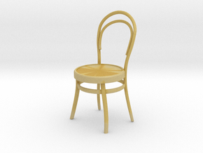 Miniature 1:48 Cafe Chair in Tan Fine Detail Plastic