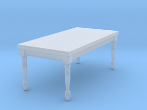 1:144 Micro Scale French Country Dining Table 1 in Clear Ultra Fine Detail Plastic