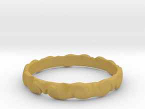 Cloud ring(size = USA 5.5)  in Tan Fine Detail Plastic