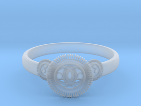Gear ring(size = USA 5.5)  in Clear Ultra Fine Detail Plastic
