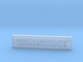 CHRISTINE (Key chain)(Pendant) - Love in Clear Ultra Fine Detail Plastic