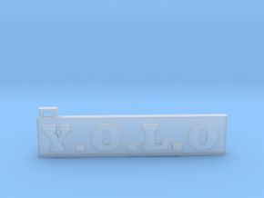 You Only Live Once  (Key chain) (Pendant) in Clear Ultra Fine Detail Plastic