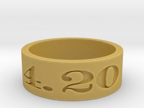 4.20 ring Ring Size 10 in Tan Fine Detail Plastic