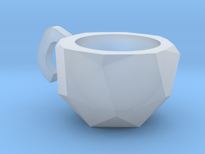 Snub Cube Cup in Clear Ultra Fine Detail Plastic