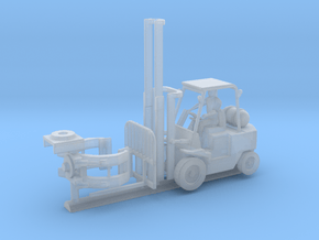 N Scale 1:160 Forklift With Paper Clamp in Clear Ultra Fine Detail Plastic