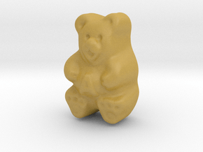 Gummy Bear Actual Size in Tan Fine Detail Plastic
