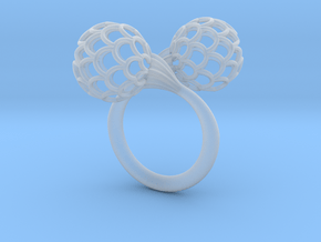 Bloom Ring (Size 7.25) in Clear Ultra Fine Detail Plastic