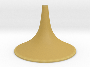 Simple Medium Conical Vase in Tan Fine Detail Plastic