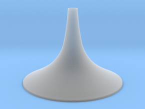 Simple Medium Conical Vase in Clear Ultra Fine Detail Plastic