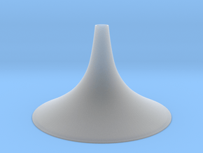 Simple Small Conical Vase in Clear Ultra Fine Detail Plastic