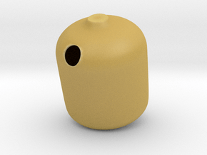 Closed Mouth Vase in Tan Fine Detail Plastic
