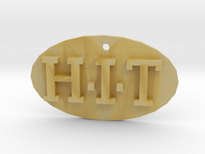 H.I.T key chain  (High Intensity Program) in Tan Fine Detail Plastic