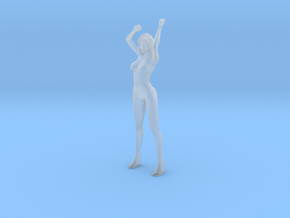 RacingGirl Stand 54mm in Clear Ultra Fine Detail Plastic