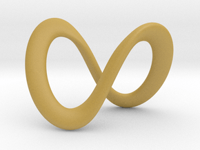 Endless-Infinite Symbol in Tan Fine Detail Plastic