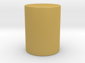 Cylinder in Tan Fine Detail Plastic