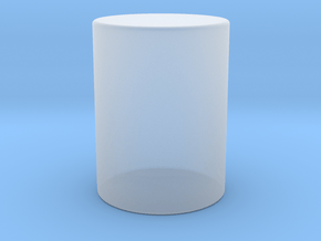 Cylinder in Clear Ultra Fine Detail Plastic