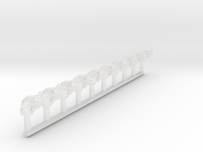 1/25 Front Intake set of 10 in Clear Ultra Fine Detail Plastic
