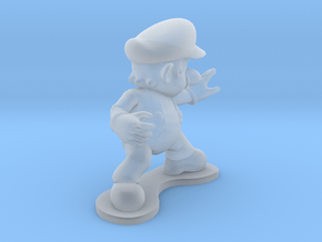 Mario Figurine in Clear Ultra Fine Detail Plastic