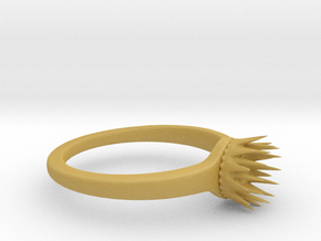 Thorns Of The Sea Ring Size 8 (Stronger) in Tan Fine Detail Plastic