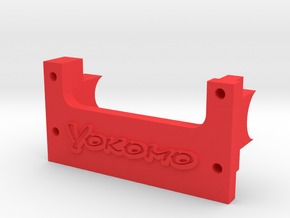 Yokomo YZ10 870C Bulkhead Center Cap w Yokomo Logo in Red Smooth Versatile Plastic
