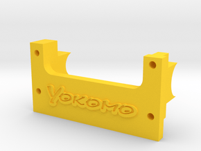 Yokomo YZ10 870C Bulkhead Center Cap w Yokomo Logo in Yellow Smooth Versatile Plastic