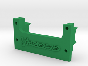 Yokomo YZ10 870C Bulkhead Center Cap w Yokomo Logo in Green Smooth Versatile Plastic