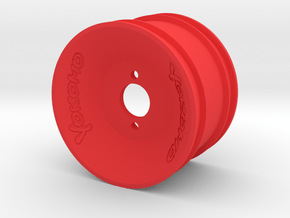 Yokomo YZ10 870C OEM Size Rear Wheel with Logos in Red Smooth Versatile Plastic