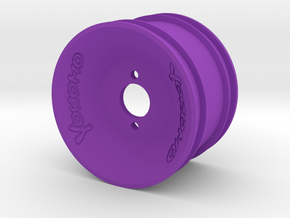 Yokomo YZ10 870C OEM Size Rear Wheel with Logos in Purple Smooth Versatile Plastic