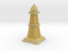 Bishop - Mini Chess Piece in Tan Fine Detail Plastic