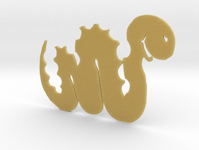 Smiling Worm in Tan Fine Detail Plastic
