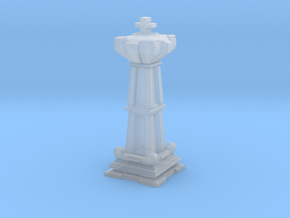 King - Mini Chess Piece in Clear Ultra Fine Detail Plastic