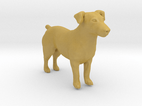 Brown Jack Russell Terrier in Tan Fine Detail Plastic