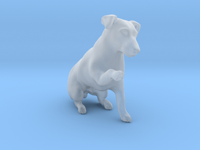 Begging Jack Russell Terrier in Clear Ultra Fine Detail Plastic