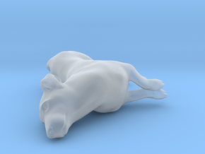 Laying Jack Russell Terrier 3 in Clear Ultra Fine Detail Plastic