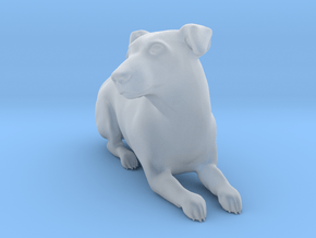 Laying Jack Russell Terrier 1 in Clear Ultra Fine Detail Plastic