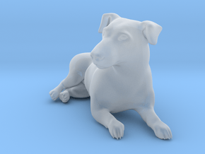 Laying Jack Russell Terrier 2 in Clear Ultra Fine Detail Plastic