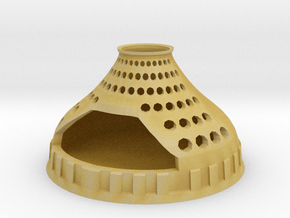  Decorative Candle Holder in Tan Fine Detail Plastic